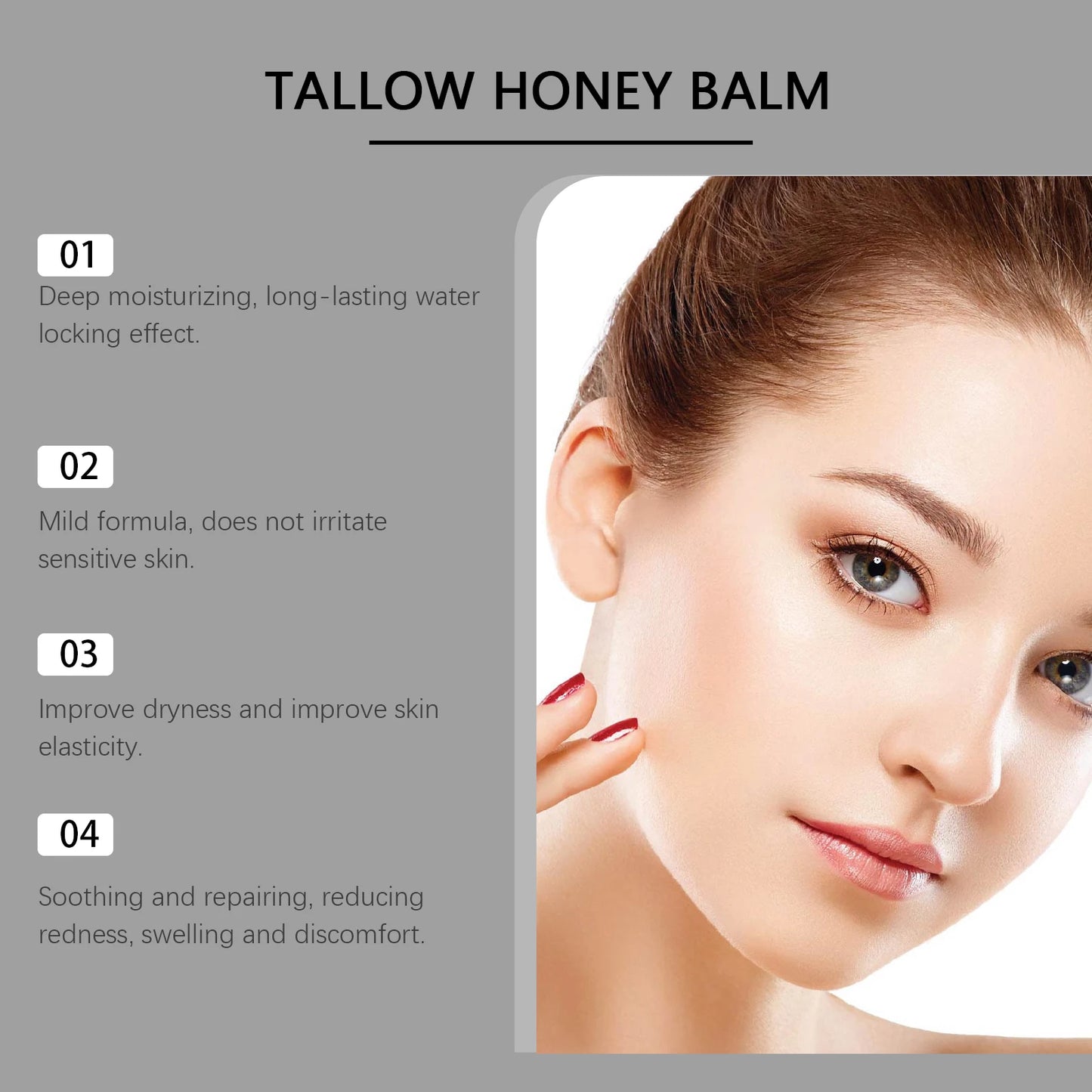 Honey Balm - Organic Grass Fed Moisturizer - Tallow