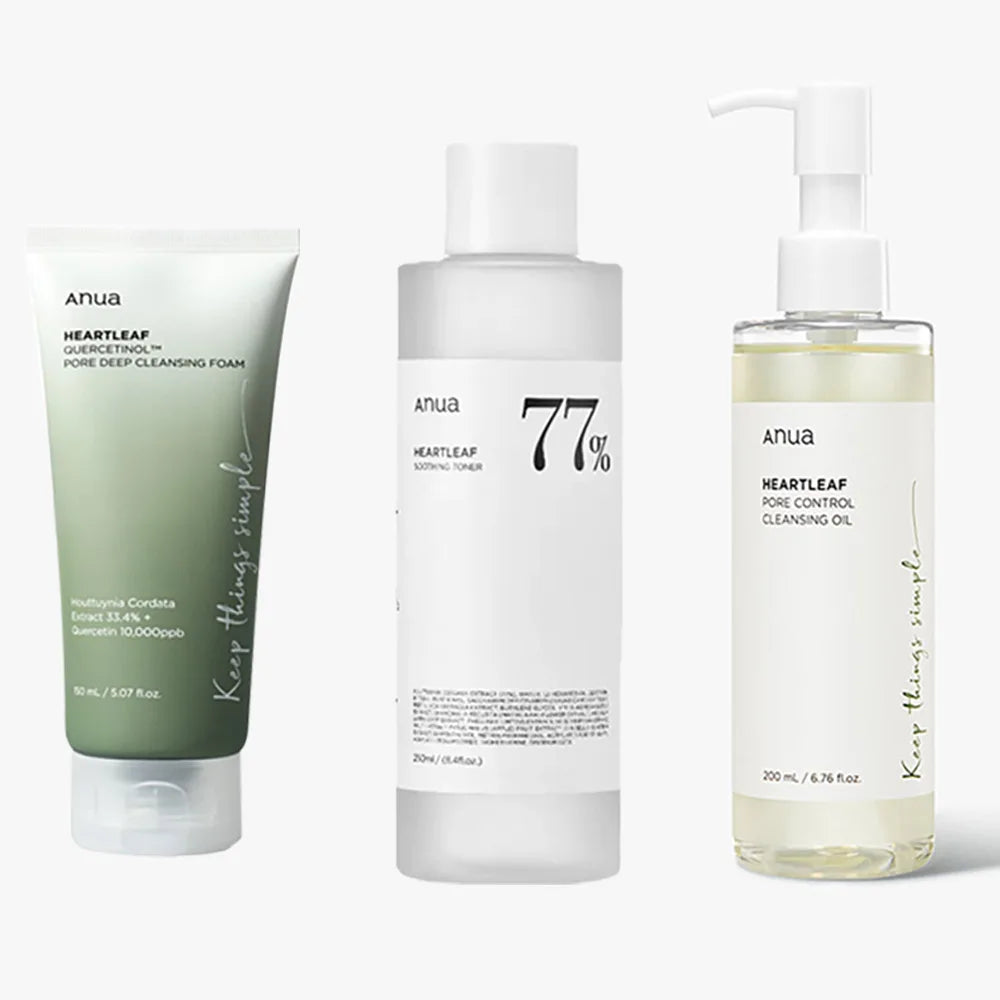 ANUA HeartLeaf 77% Soothing Toner - Skincare Set