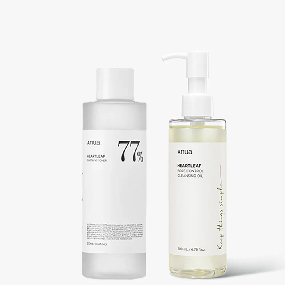 ANUA HeartLeaf 77% Soothing Toner - Skincare Set