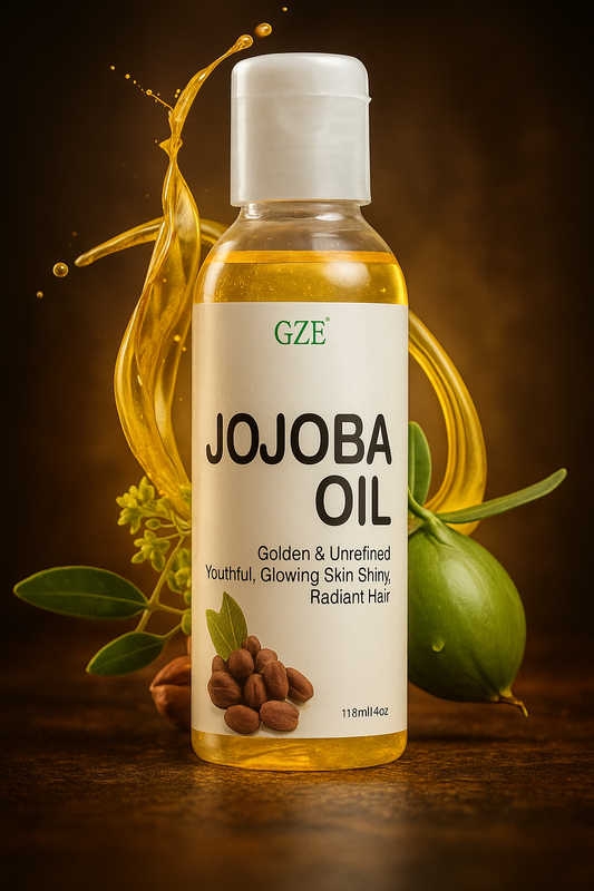 Organic Jojoba Oil For Face, Hair, Skin & Nails