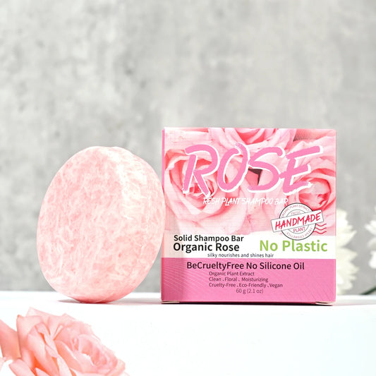 Organic Pink Rose Shampoo Soap