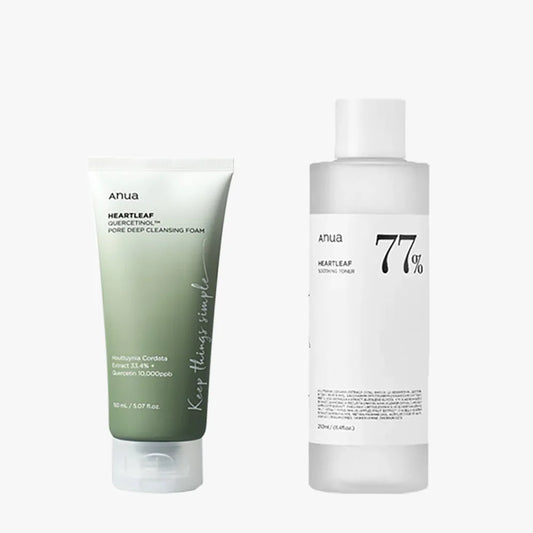 ANUA HeartLeaf 77% Soothing Toner - Skincare Set
