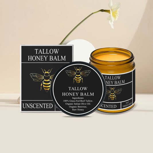 Honey Balm - Organic Grass Fed Moisturizer - Tallow